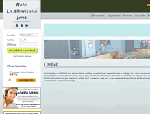 Tablet Screenshot of hotelalbarizuelajerez.com